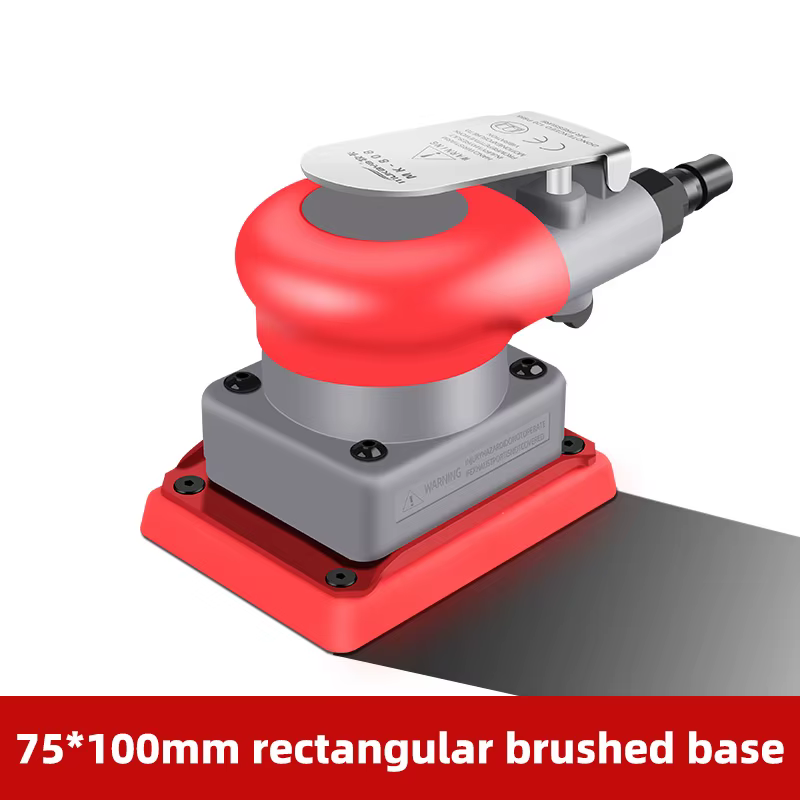 Meuleuse pneumatique, petite tête de meulage carrée à sec, polissage de mastic, ponceuse vibrante po