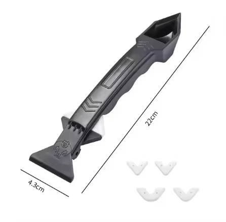 Outil de grattoir en Silicone, grattoir en Silicone avec lame métallique pour le calfeutrage, le cou