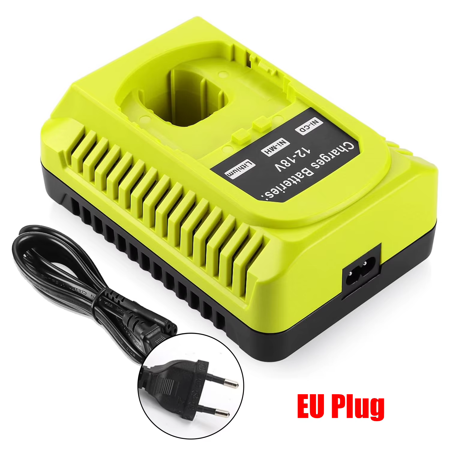 Chargeur rapide 18V de remplacement pour chargeur de batterie Ryobi 18V, compatible avec les batteri