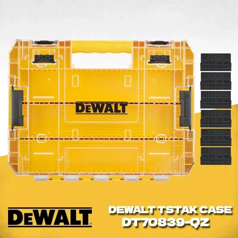 DEWALT DT70839 grand boîtier robuste avec 6 séparateurs diviseur vis embouts boîte de rangement Dewa