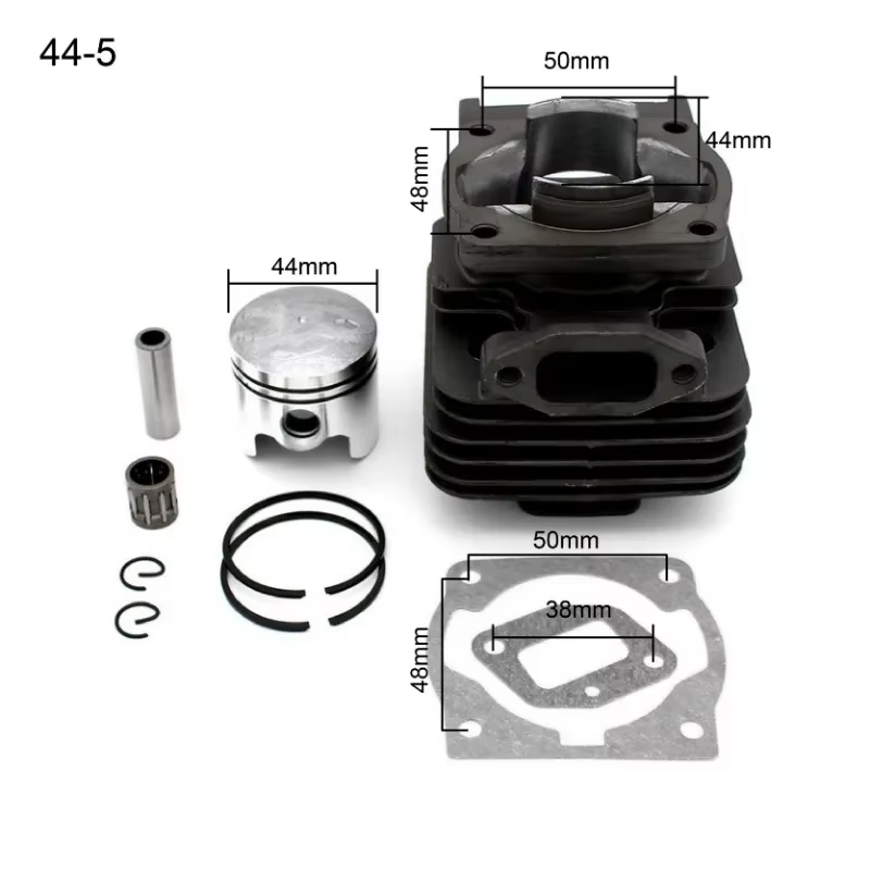 Kit de remplacement de cylindre et piston 44 mm et 40 mm pour moteur de débroussailleuse 44-5 et 40-