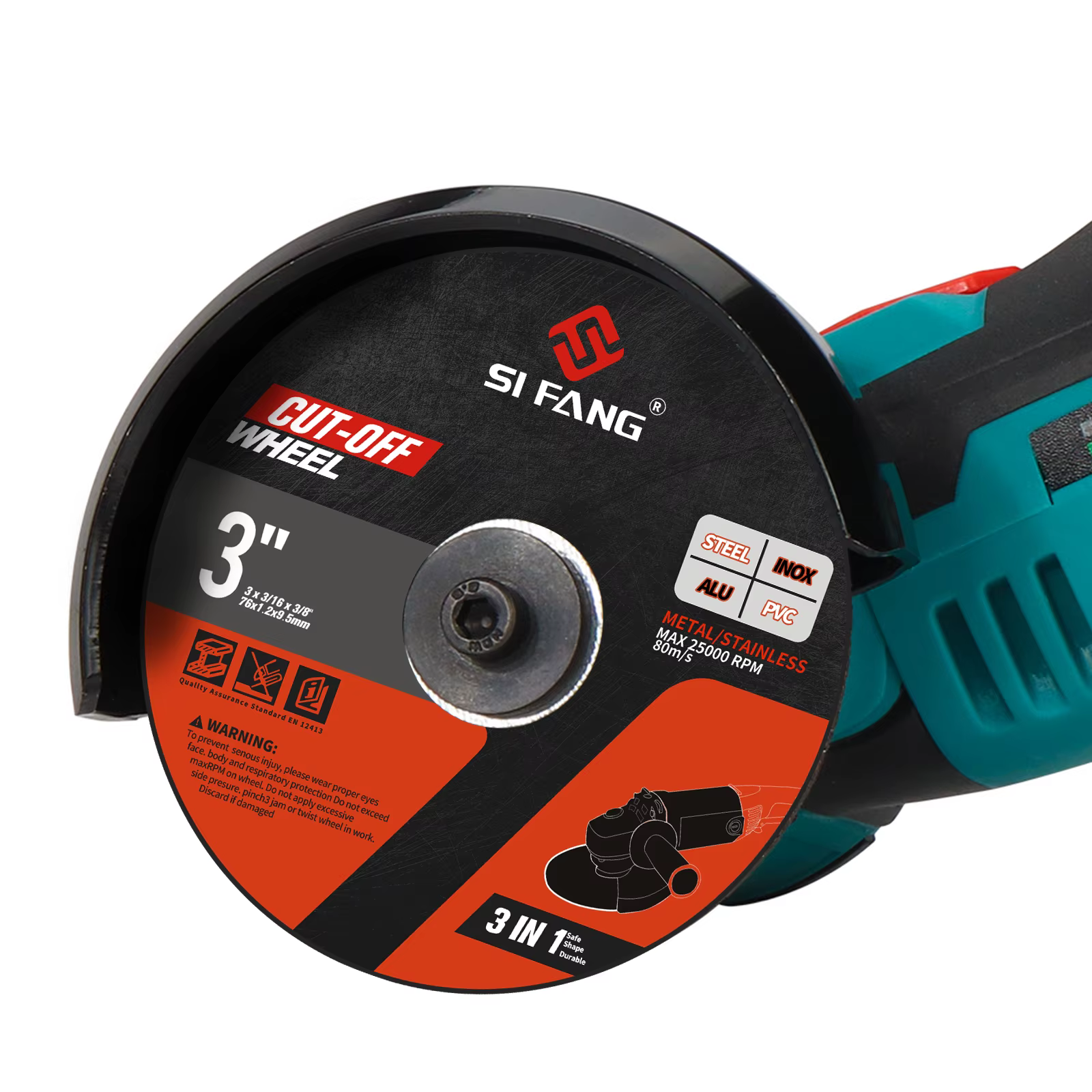 SIFANG – disque de coupe en métal de 3 pouces, lame de meulage, ponçage, roues circulaires coupées,