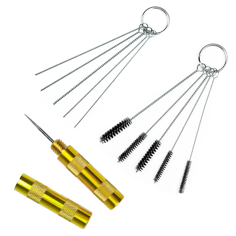 Kit d'outils de nettoyage de odorpulvérisateur conviviale ré, pot de livres d'aérographe, ensemble d