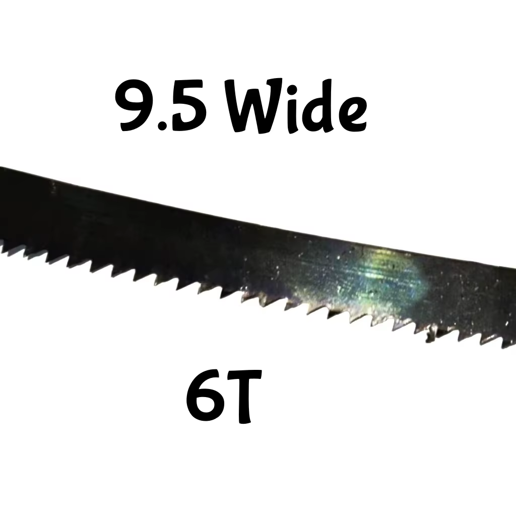 Lame pour le travail du bois 9.5 WideX6T 10T 14T longueur 1511 2490 1750 1400mm scie à ruban pour co