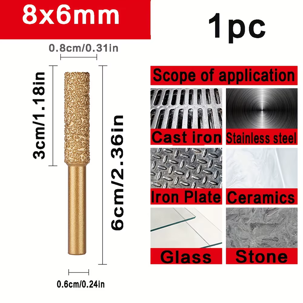 Perceuse électrique à main, tête de meulage en diamant, affûtage, meulage, polissage du métal, brasa
