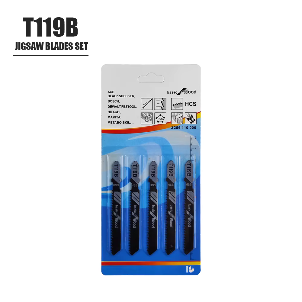 Jeu de lames de scie sauteuse, arbre en T HCS, assortiment de lames de scie sauteuse pour bois, plas
