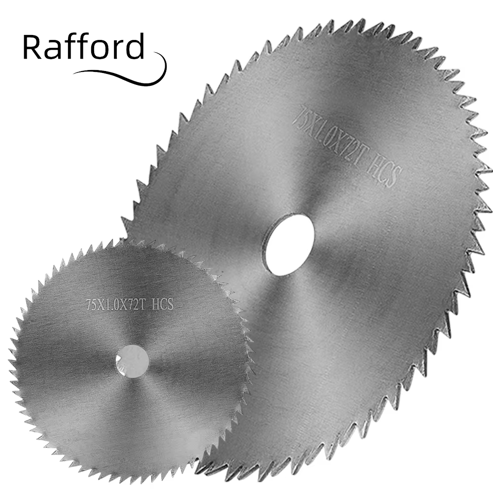 Rafford 75mm bois plastique lame de scie 3 pouces 72T lame de coupe circulaire lame de scie en carbu