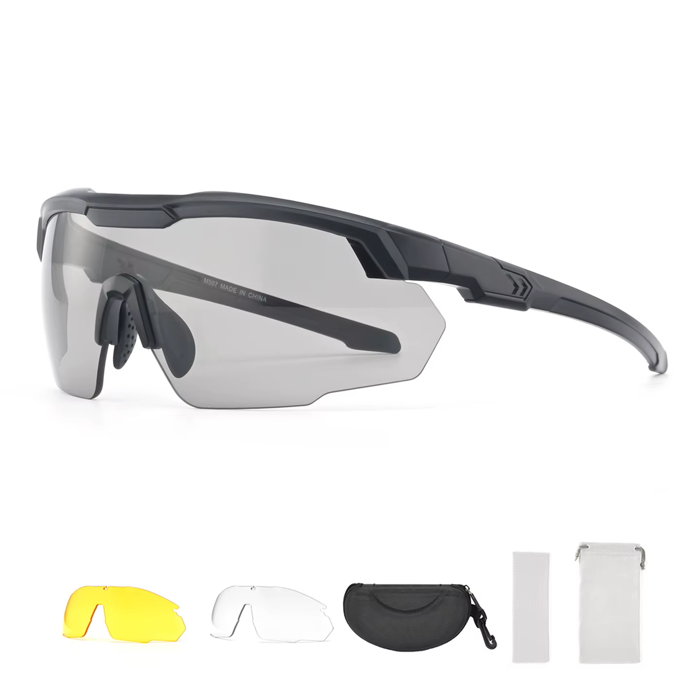 Lunettes de tir professionnelles à 3 lentilles UV400, lunettes tactiques Airsoft sûres, Anti-buée, p