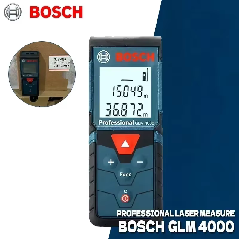 Télémètre laser numérique BOSCH GLM 4000, ruban à mesurer laser 40m, instrument de mesure GLM4000