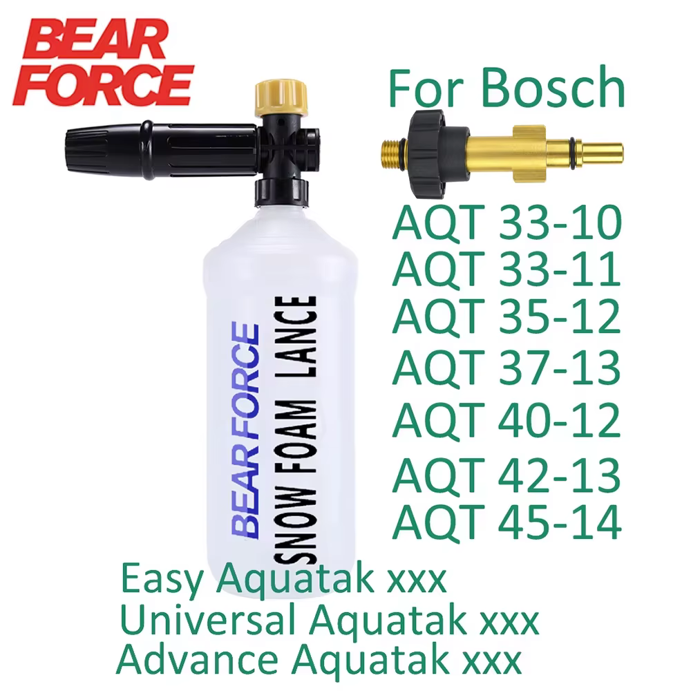 Lance à mousse de neige pour nettoyeur haute pression Bosch AQT Aquatak, pistolet à mousse haute pre