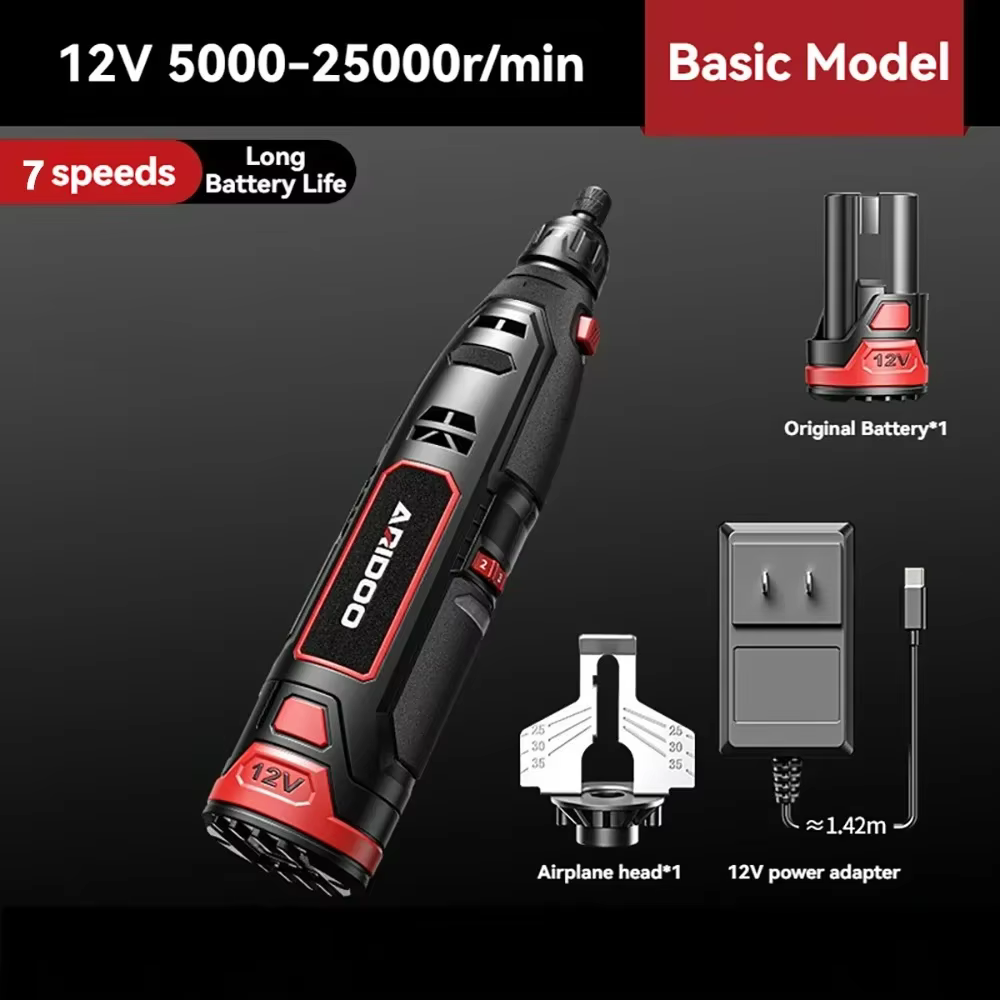 Scie à chaîne électrique sans fil, perceuse électrique JOGrinder, mini meuleuse, graveur, pignon, li