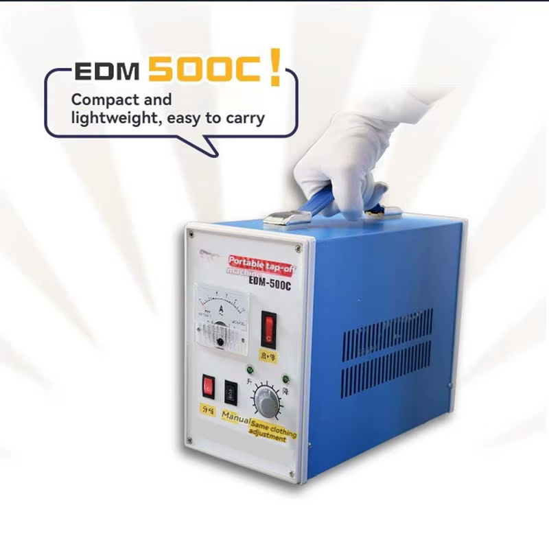 Machine EDM à tarauder coupée EDM-500C, perceuse EDM Portable, boulon, vis, foret, perceuse à vis