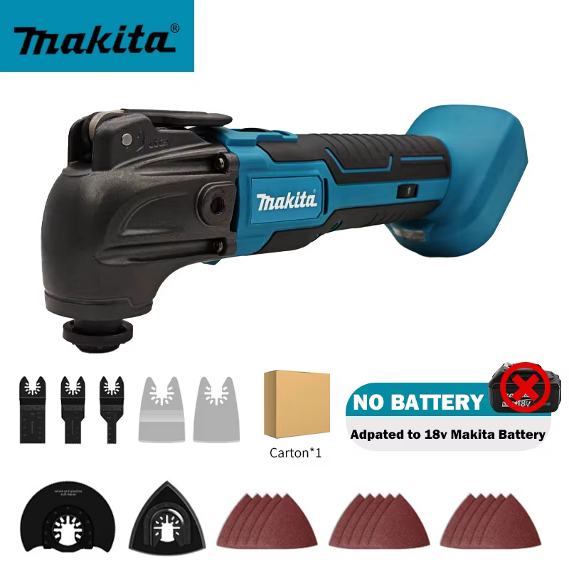 Outil multifonctionnel oscillant sans fil Makita 18V DTM51 à dégagement rapide, 6 vitesses, outil de