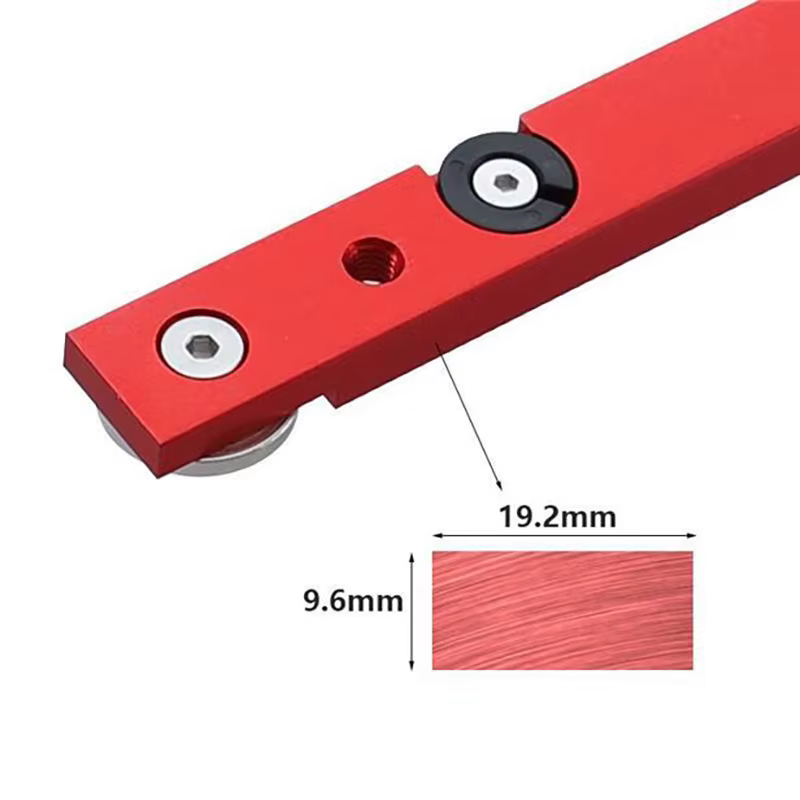 Scie de Table barre d'onglet curseur jauge tige T fente onglet piste M6/M8T vis fixation fente en al