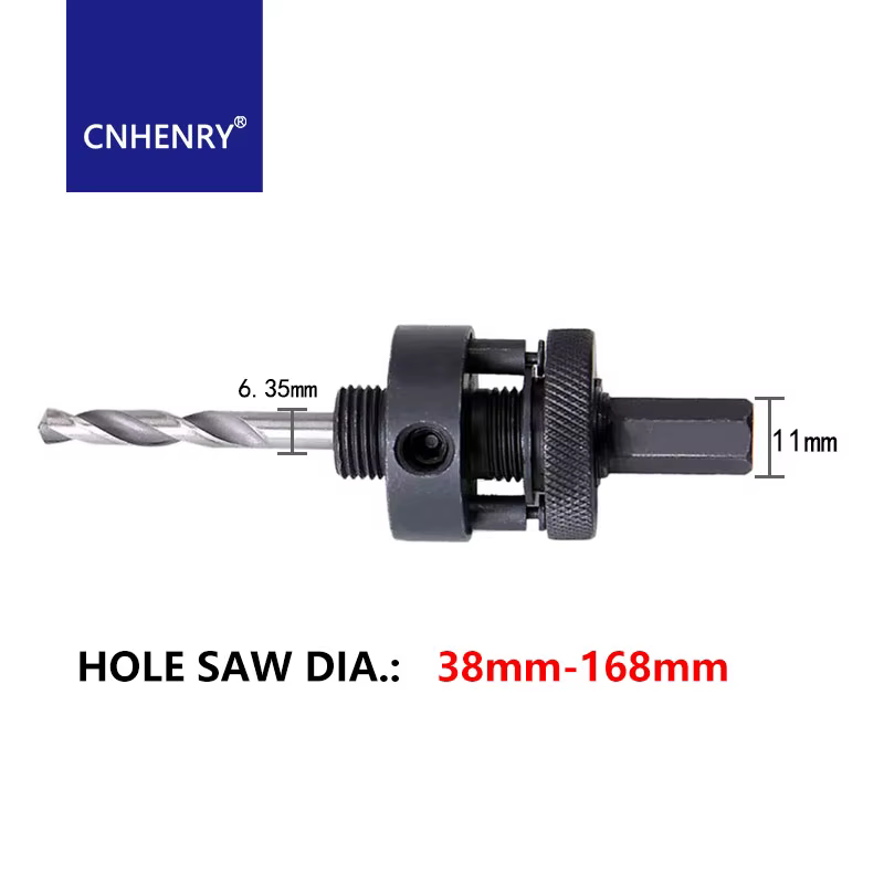 Scie cloche bimétallique HSS, perceuse pour tuyau galvanisé, coupe-PVC en aluminium, 35-114mm, poign