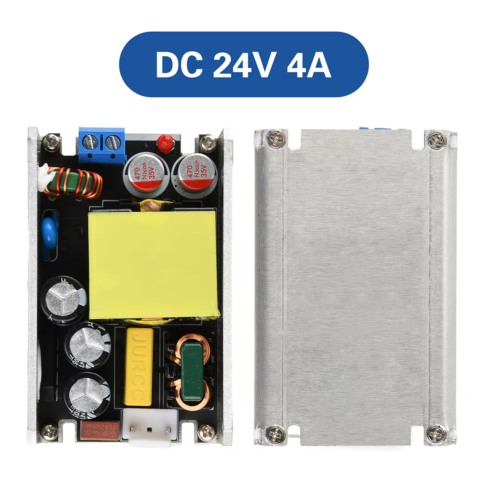Carte d'alimentation GaN 100W AC 95-265V à DC 24V 4A 12V 8A, convertisseur abaisseur pour équipement