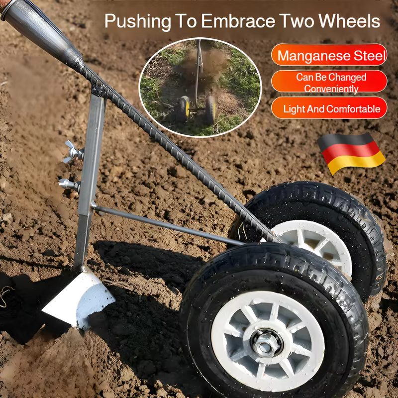 Cultivateur multifonction 3-en-1 à double roue, désherbeur, motoculteur et charrue à sillons pour ja