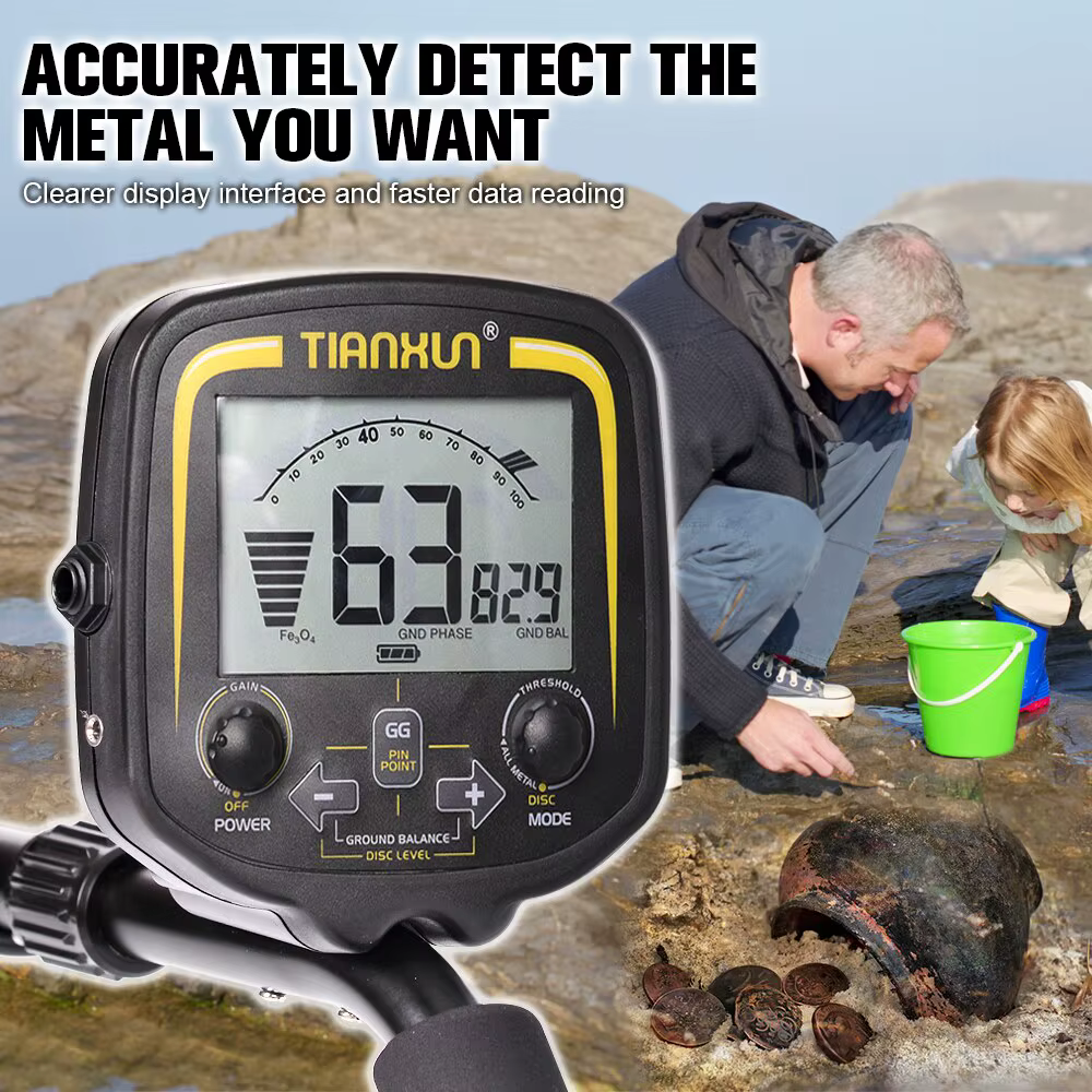 TX-850 Détecteur de Métaux EDF Professionnel Profondeur 2.5m Scanner Recherche Finder Or Détecteur W