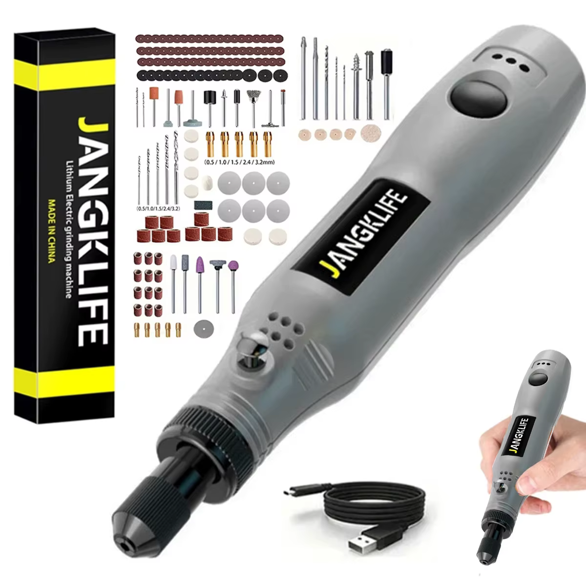 USB Sans Fil Outil Rotatif Kit Bois Gravure Stylo BRICOLAGE Pour Bijoux En Métal Verre Mini Perceuse