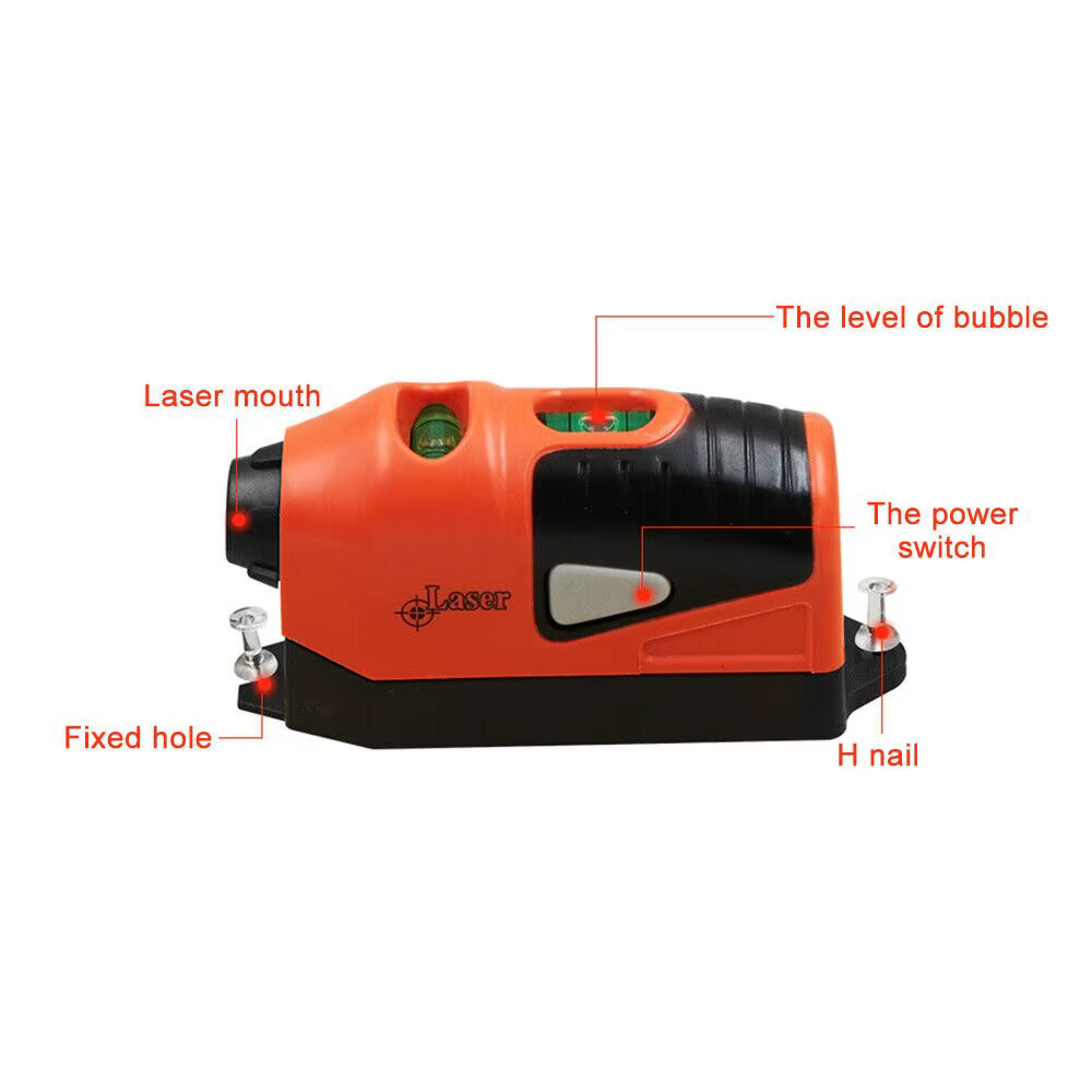 Mini niveau laser portable, projection de ligne laser horizontale verticale, Outils de mesure, Nivea