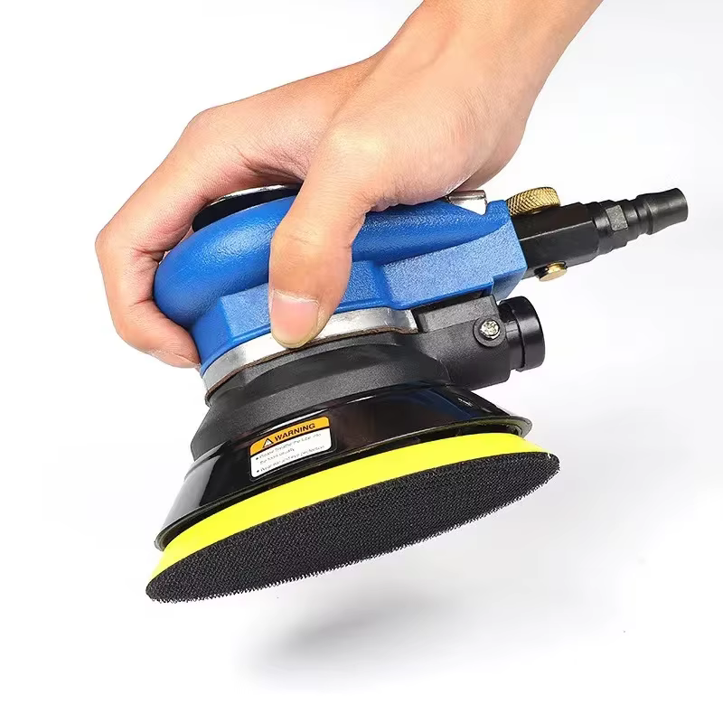 Ponceuse pneumatique auto-aspirateur de 5 pouces, 10000 tr/min, avec Tube d'air et tampon de ponçage