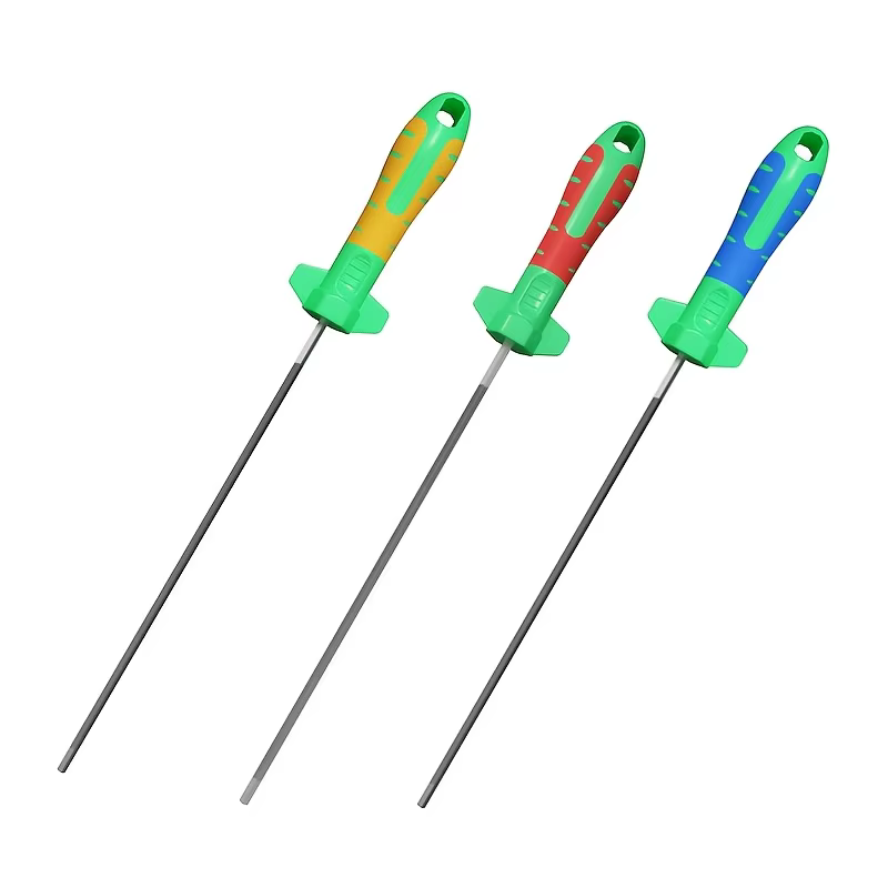 Nouvelle lime de scie à chaîne de type hexagonal, en 3 tailles (3.8mm + 4.5mm + 5.2mm), lime de scie