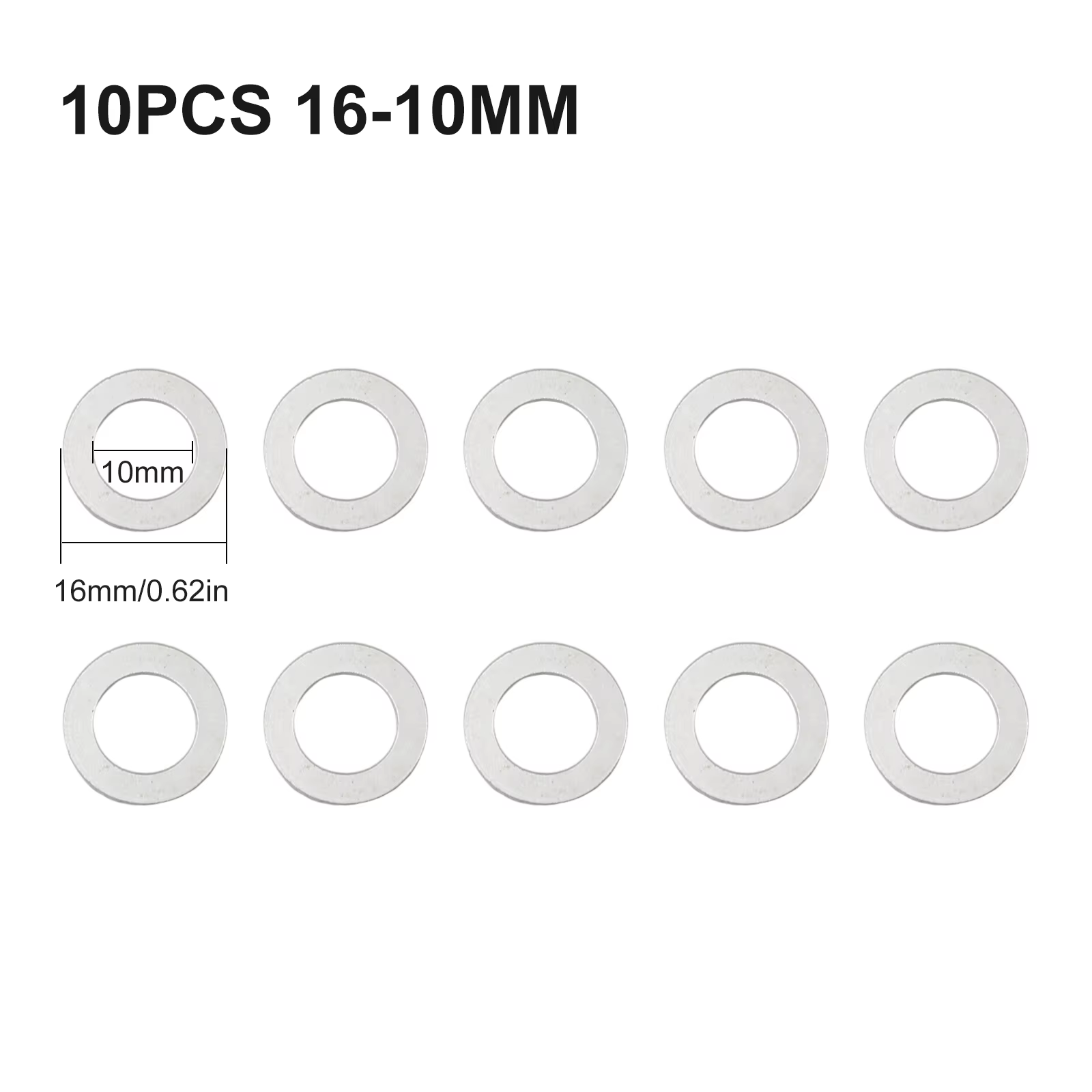 Jeu de Conversion d'anneaux réducteurs de lame de scie circulaire, 10 pièces, pour anneau 16/20/22/2