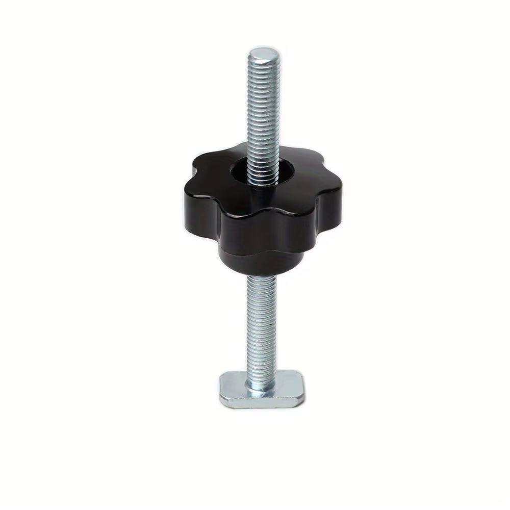 Poignée t-slot curseur onglet t-track gabarit vis fixation pour scie de Table routeur goulotte Rail 