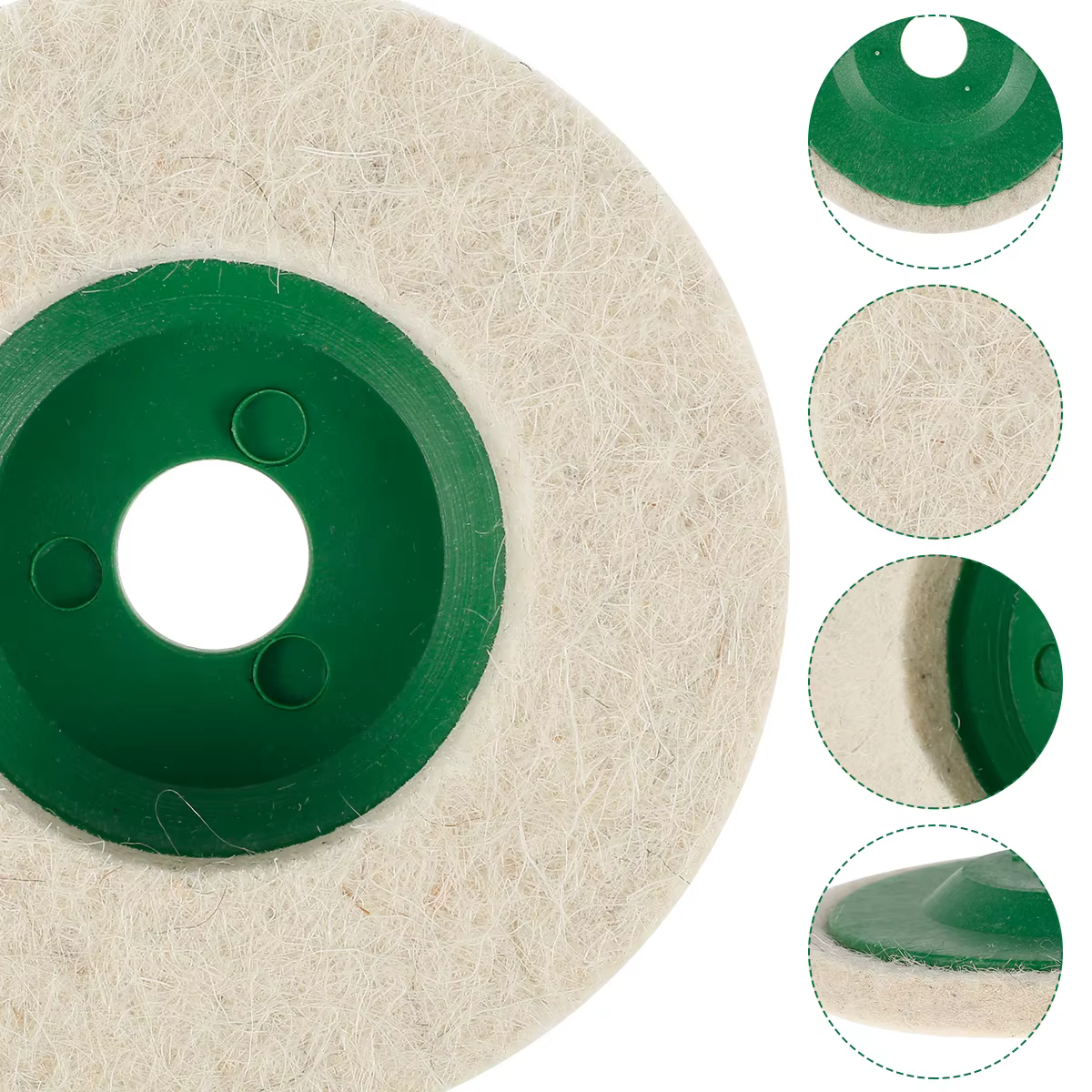 10/20 pièces laine roue de polissage tampon de polissage meuleuse d'angle roue feutre tampon de poli