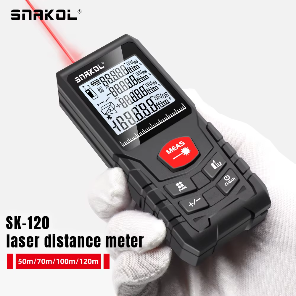 Snakol-Distancemètre laser professionnel, télémètre, ruban à mesurer numérique, règle, outils de tes
