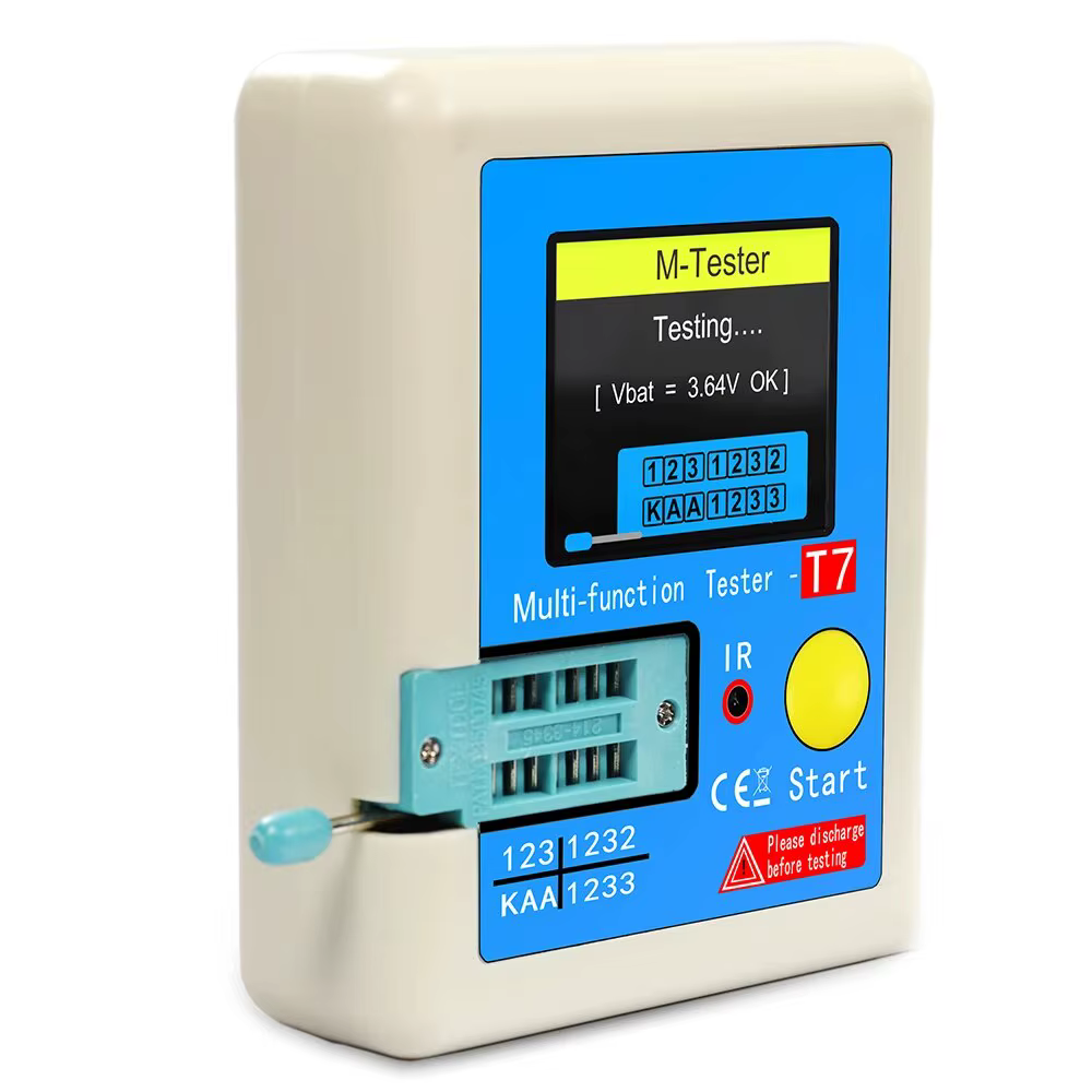 LCR-T7 nouveau testeur de Transistor TFT Diode Triode compteur de capacité LCR ESR mètre NPN PNP MOS