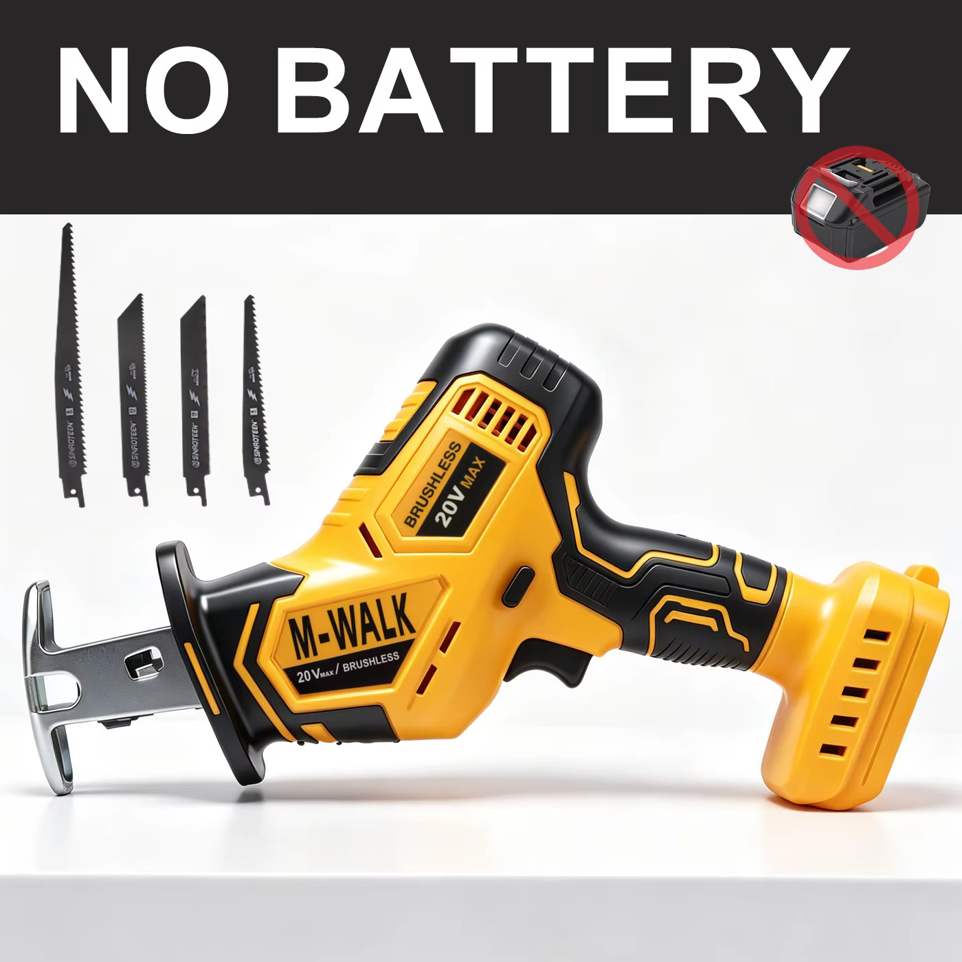 Scie sauteuse sans fil Brushless pour batterie Dewalt 20V, outil de coupe électrique pour bois, méta