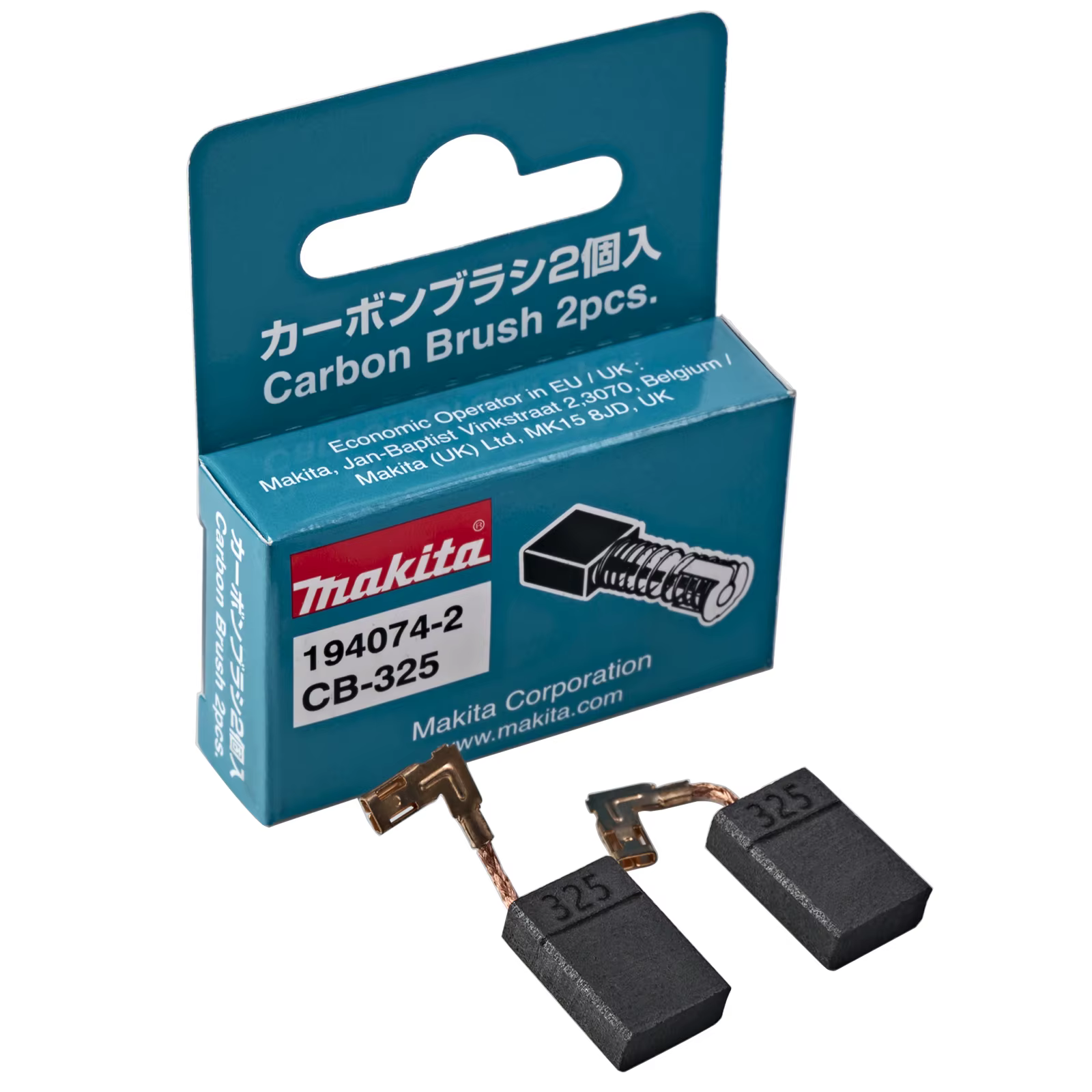 Pièces de rechange pour outils électriques Makita, brosses en carbone, CB325, 16x11x5mm, moteur de b