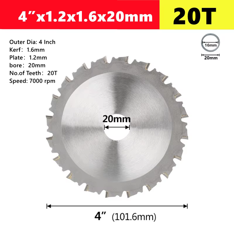 Disque de lame de scie circulaire en carbure pour la découpe des métaux, 136/165/180/235/305/355mm, 