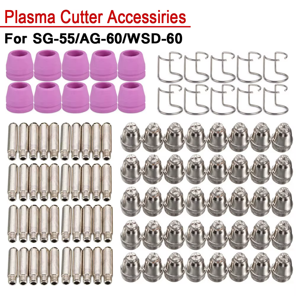 Accessoires pour pistolet de découpe Plasma à Air, consommables, pointe d'électrode de torche, Kit d
