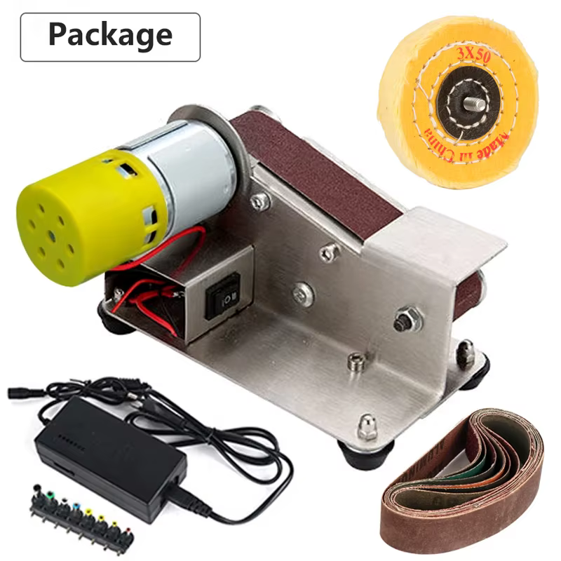Mini ponceuse à bande électrique 110V/220V, bricolage, polissage, rectifieuse, affûteur de bords, br