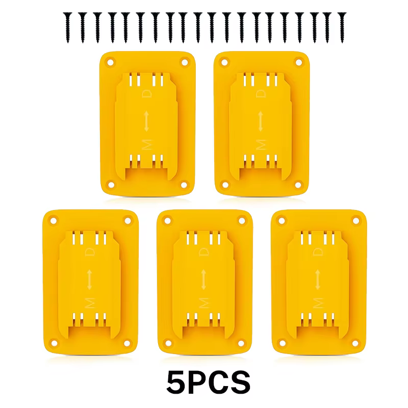 5 pièces porte-outil Dock support de rangement mural pour Dewalt 14.4V/18V/20V pour Milwaukee 18V di