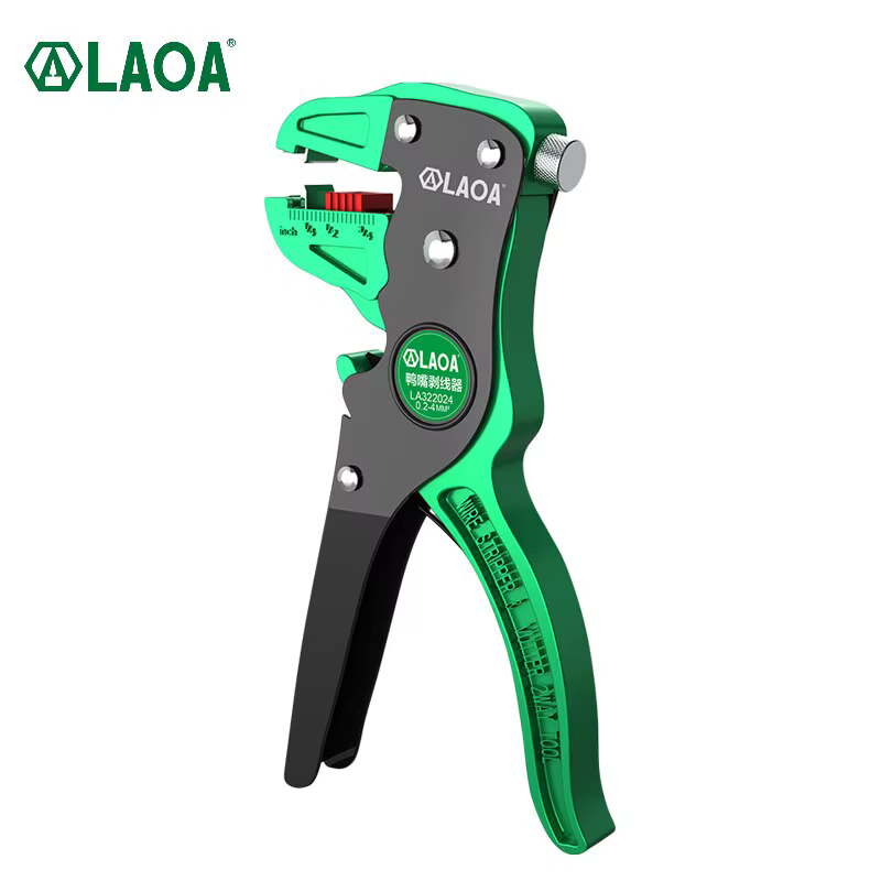 LAOA Automatique Fil Stripper Flatwire Cutter Pince À Décaper 0.2 à 4mm Plage Réglage de La Longueur
