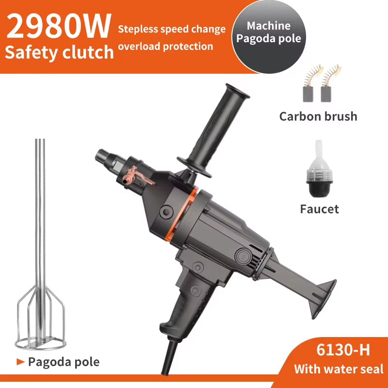 Perceuse à noyau de diamant électrique 4300W, outil de perçage de couple d'ingénierie sèche et humid