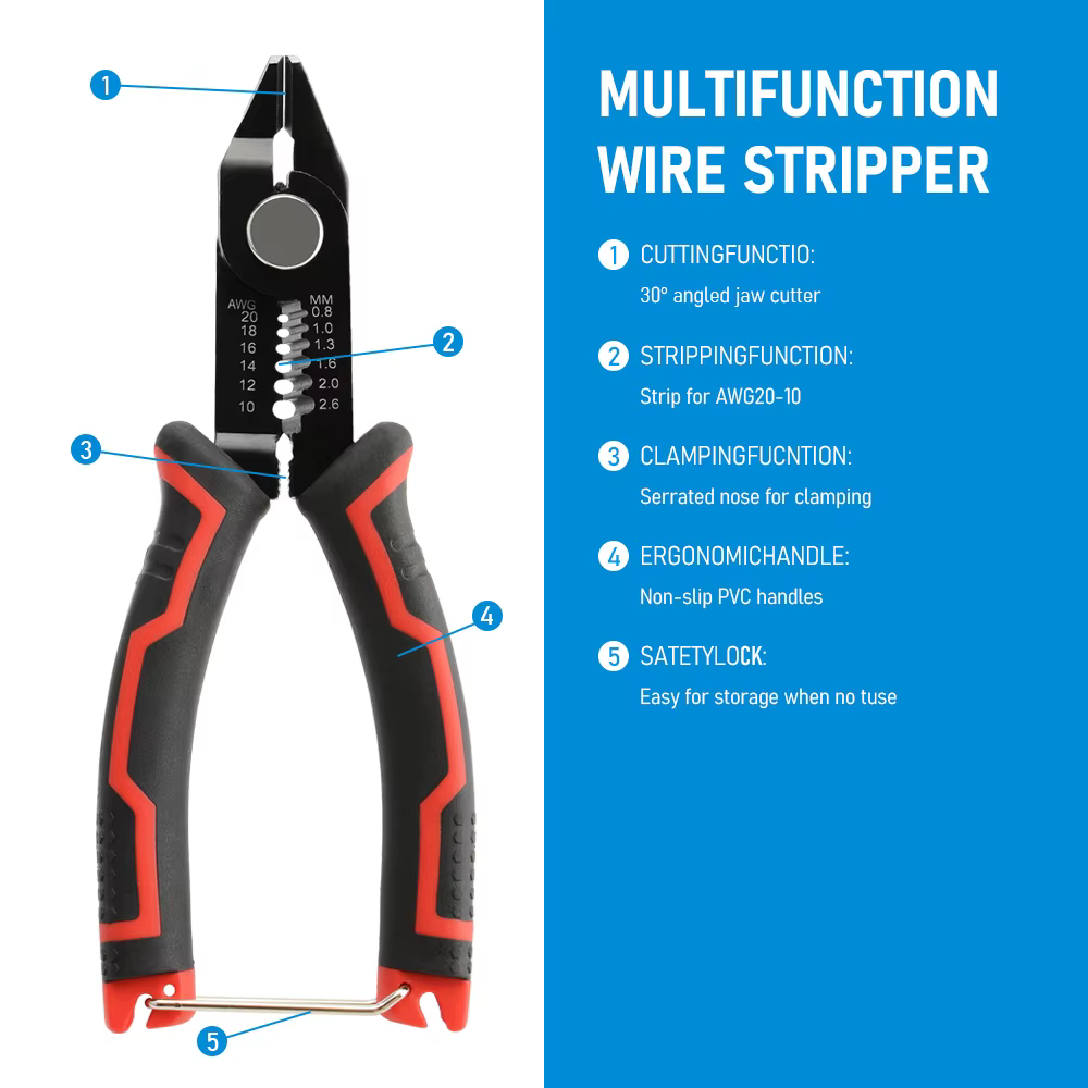 Pince à dénuder automatique, pince à dénuder, sertissage de fil de câble, outils de réparation d'éle