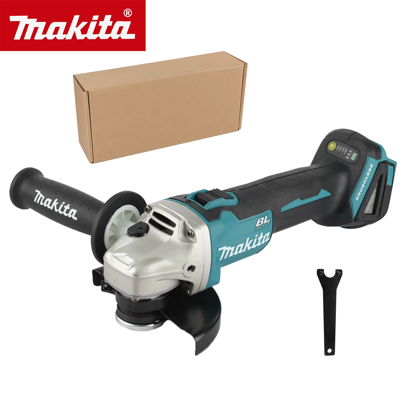Meuleuse d'angle électrique sans balais Makita DGA504 18V au lithium 2026, machine de polissage rech