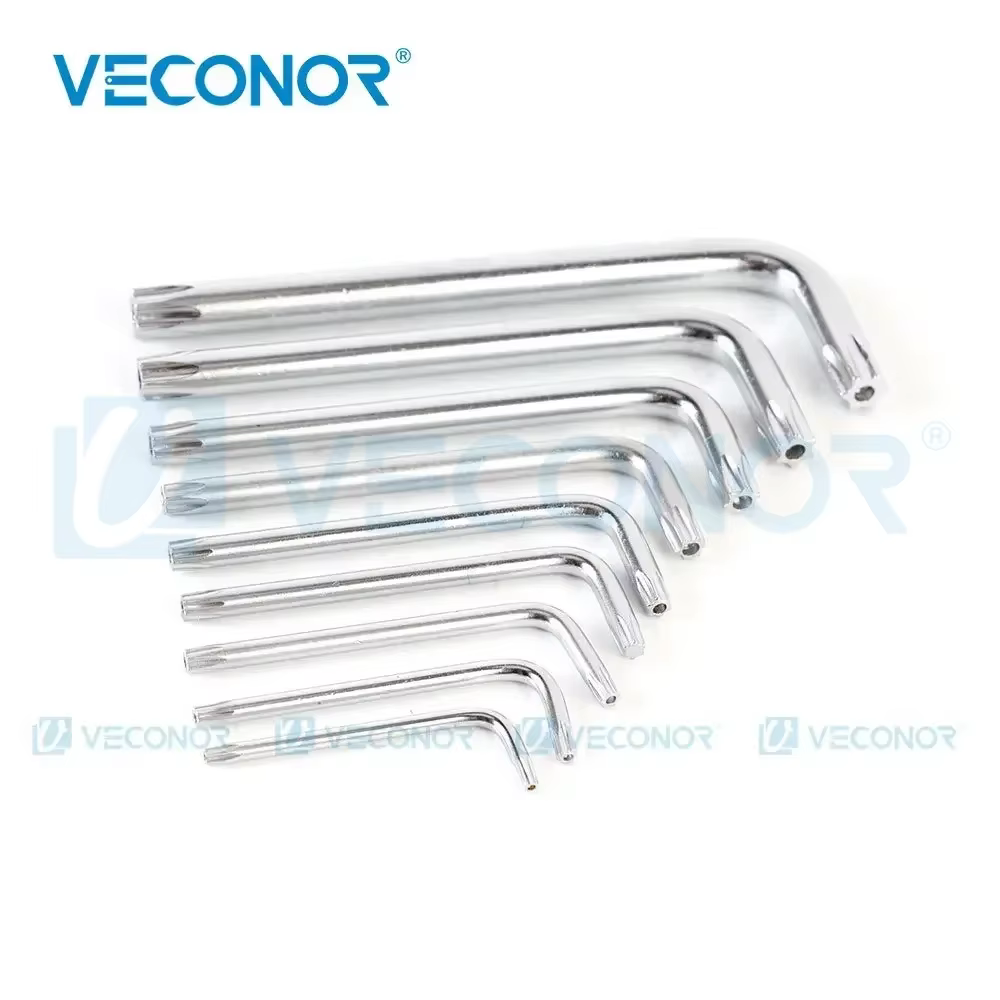 Jeu de clés Torx à bras Long et court, métrique Durable, clé étoile, outil manuel, tournevis T10 T15