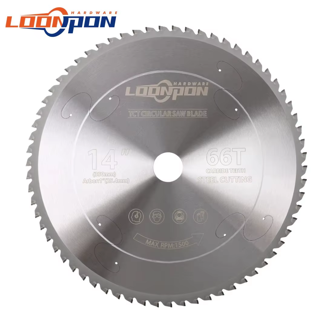Disque de coupe en métal 350mm/14 pouces, lame de scie circulaire en carbure pour fer et acier, lame