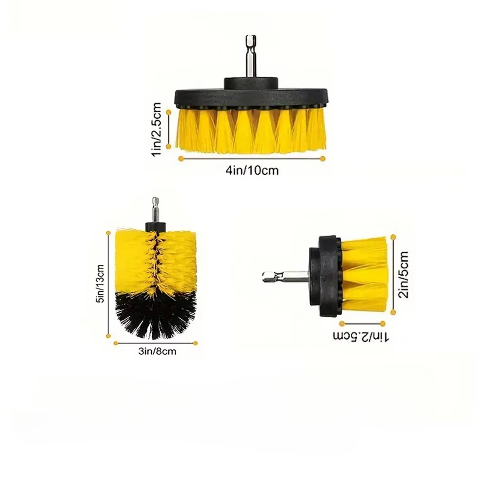 Ensemble de brosses pour perceuse électrique, brosse électrique en Nylon, outil de nettoyage du verr