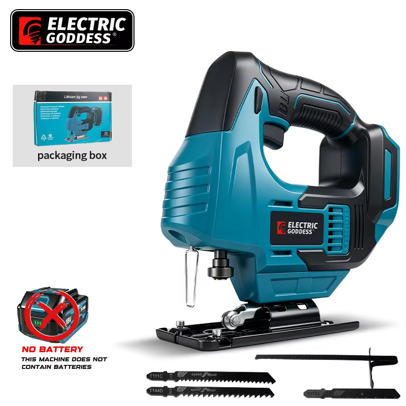 Scie sauteuse électrique sans fil sans balais avec assistance laser pour batterie Makita 18V