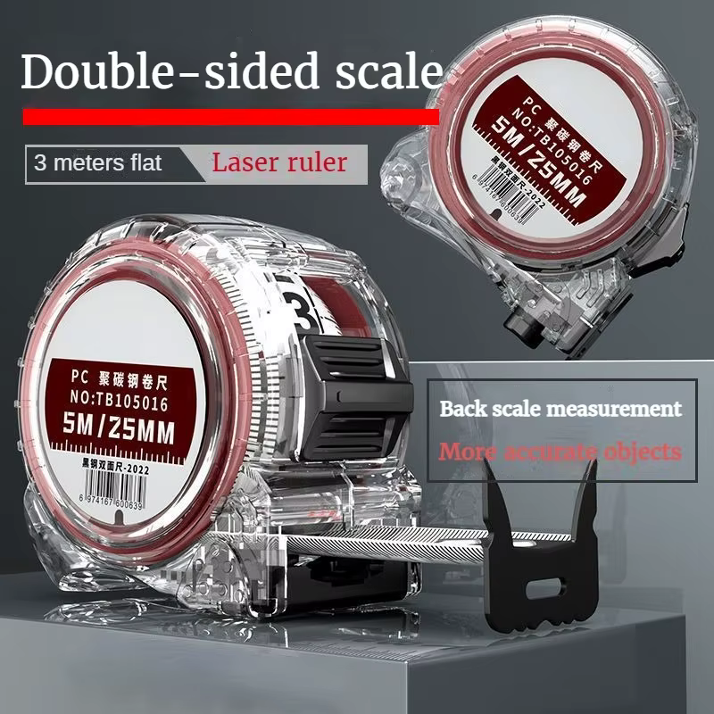 Metre Ruban à mesurer rétractable en acier résistant à l'usure, ruban à mesurer de haute précision, 