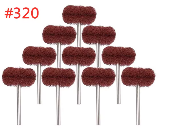Mini perceuse, brosse Abrasive, roue de polissage en Nylon avec tige de 3mm/2.35mm pour outil rotati