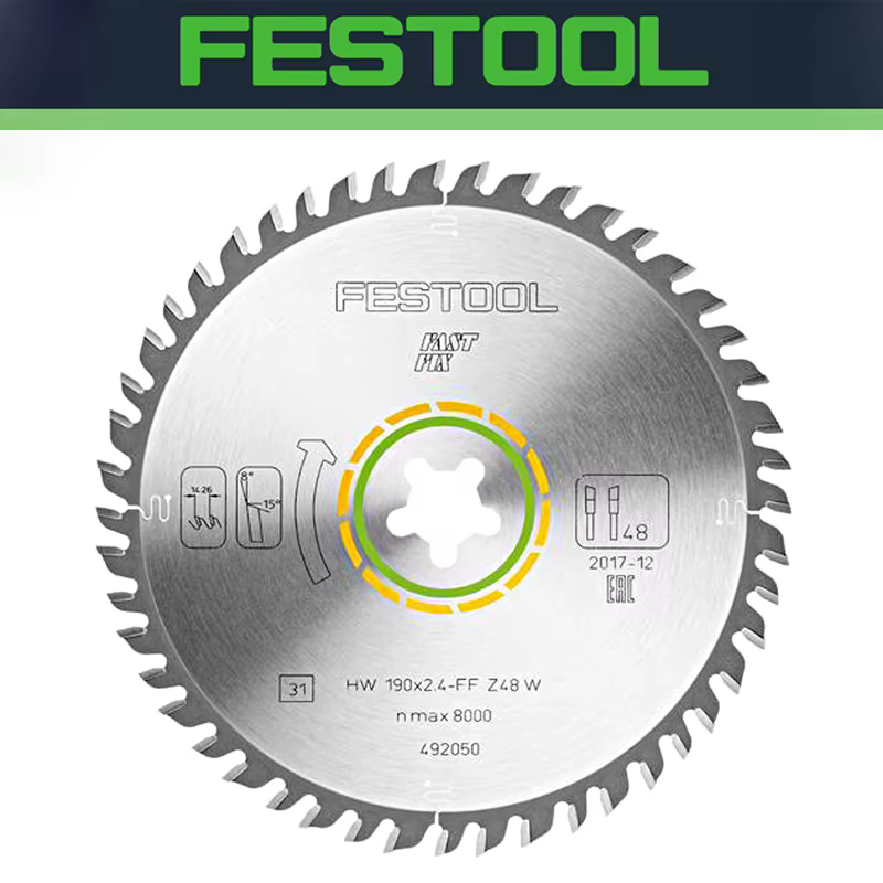 FESTOOL 492050   Lame de scie bois coupe fine HW 190x2,4 FF W48 lames de scie circulaire multi-dents