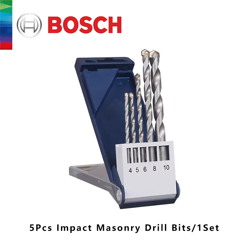 Bosch-Forets à percussion multifonctions, jeu de mèches de circulation, tige triangulaire, mur de br