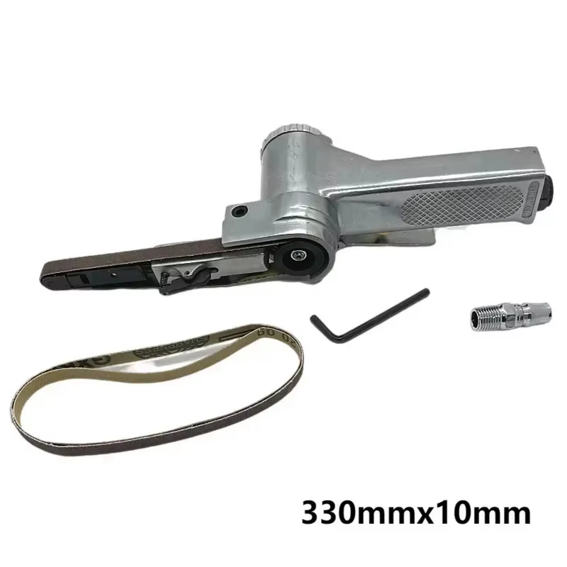 Ponceuse à bande d'air avec environnement de ponçage, rectifieuse d'angle, compresseur d'air, 330mm 